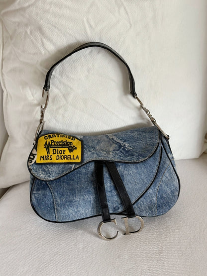 DIOR MISS DIORELLA DOUBLE SADDLE BAG