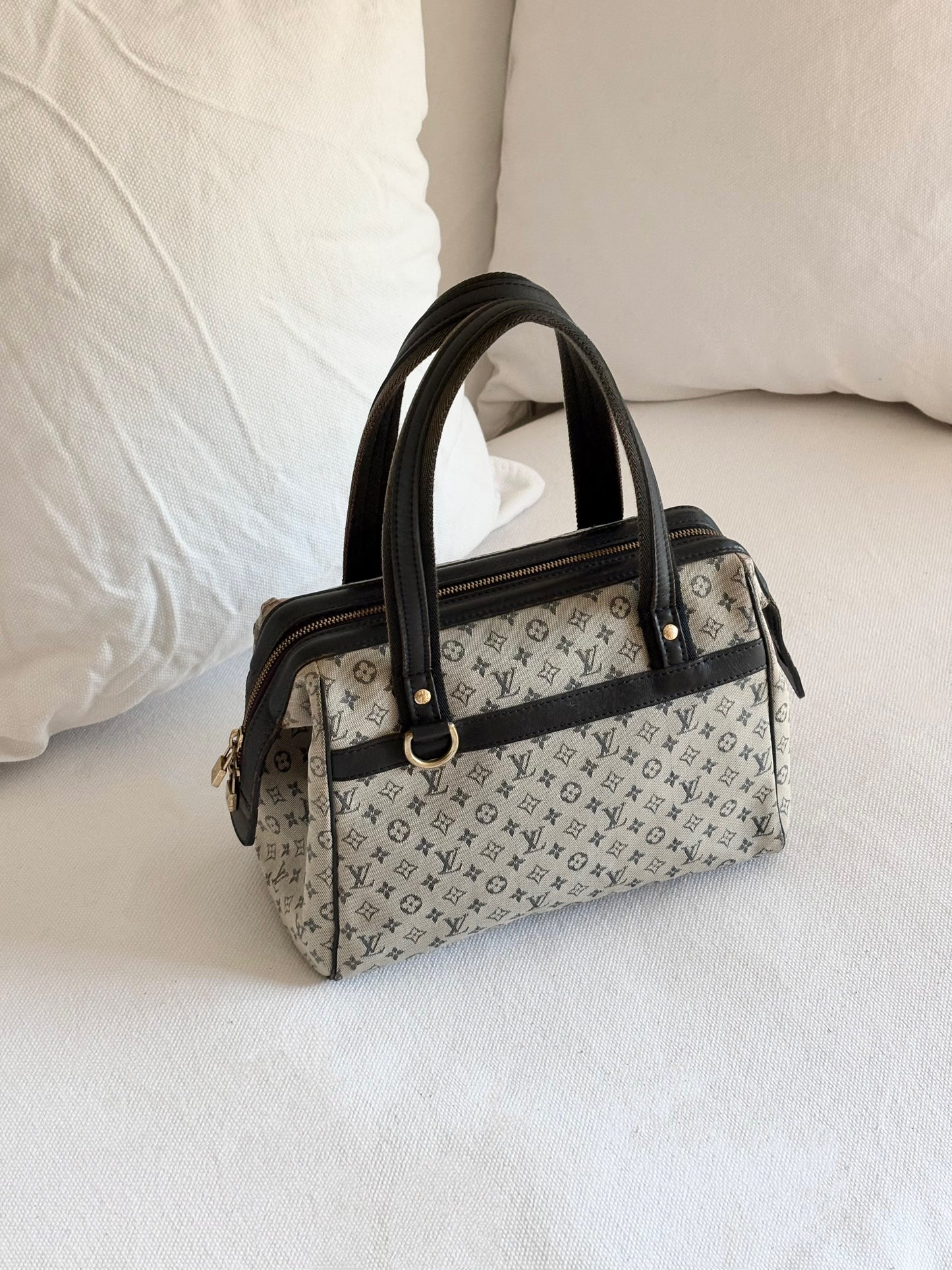 LOUIS VUITTON MONOGRAM MINI LIN CANVAS JOSEPHINE BAG