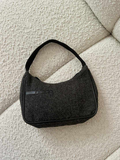 PRADA SPORT WOOL SHOULDER BAG