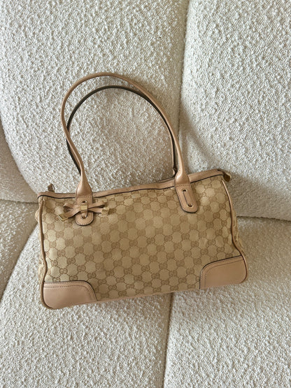 GUCCI PRINCY RIBBON GUCCISSIMA TOTE BAG