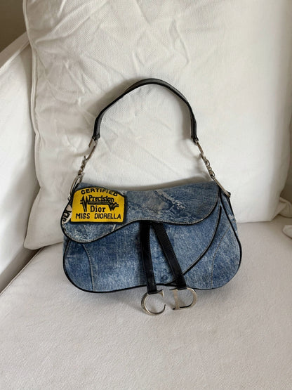 DIOR MISS DIORELLA DOUBLE SADDLE BAG