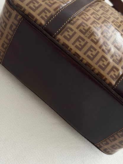 FENDI ZUCCHINO PATENT TOP HANDLE BAG