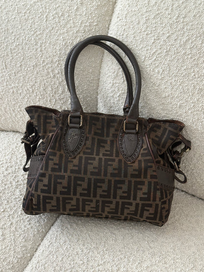 FENDI ETNICO ZUCCA CANVAS TOTE BAG
