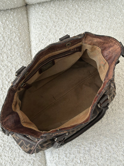 FENDI ETNICO ZUCCA CANVAS TOTE BAG