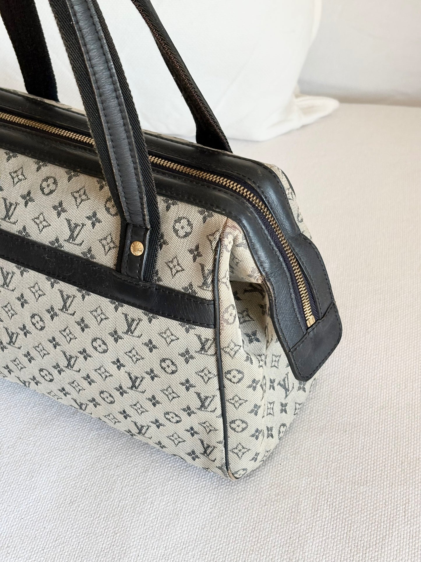LOUIS VUITTON MONOGRAM MINI LIN CANVAS JOSEPHINE BAG