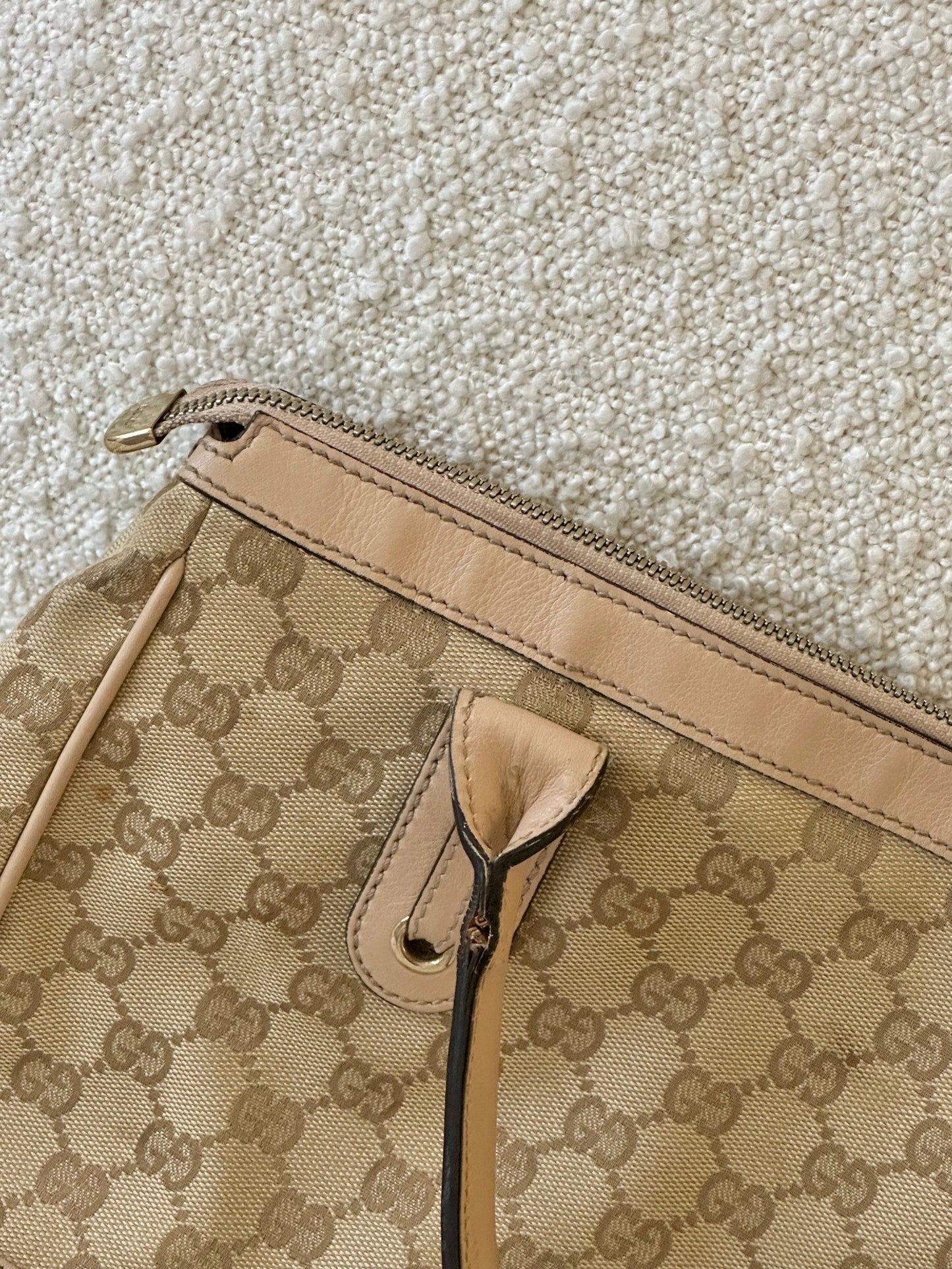 GUCCI PRINCY RIBBON GUCCISSIMA TOTE BAG
