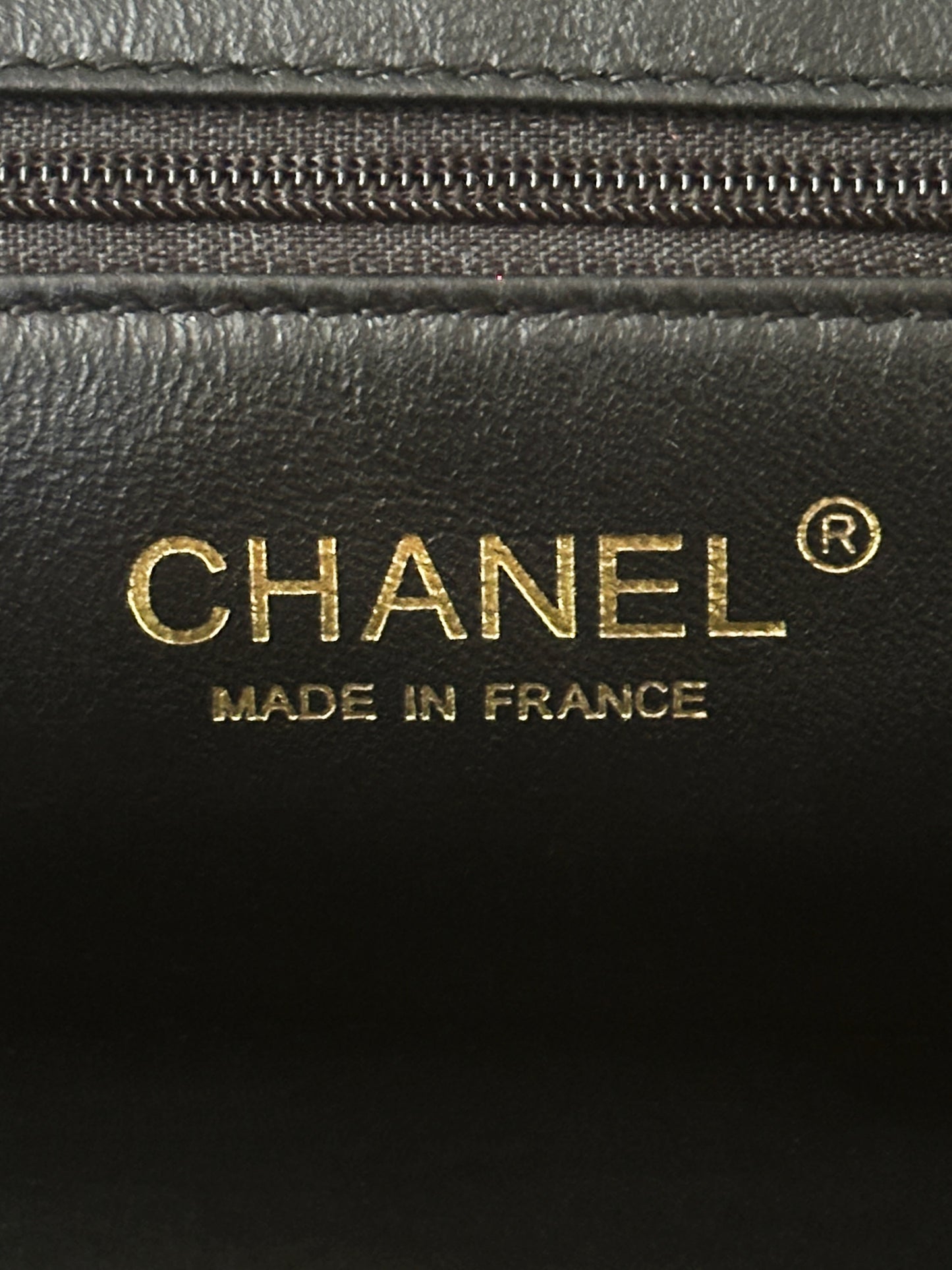 CHANEL LAMBSKIN CHEVRON QUILTED CLUTCH