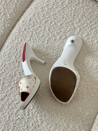 LOUIS VUITTON MURAKAMI MULTICOLOR HEELS