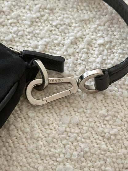 PRADA NYLON MINI CLIP TESSUTO POCHETTE