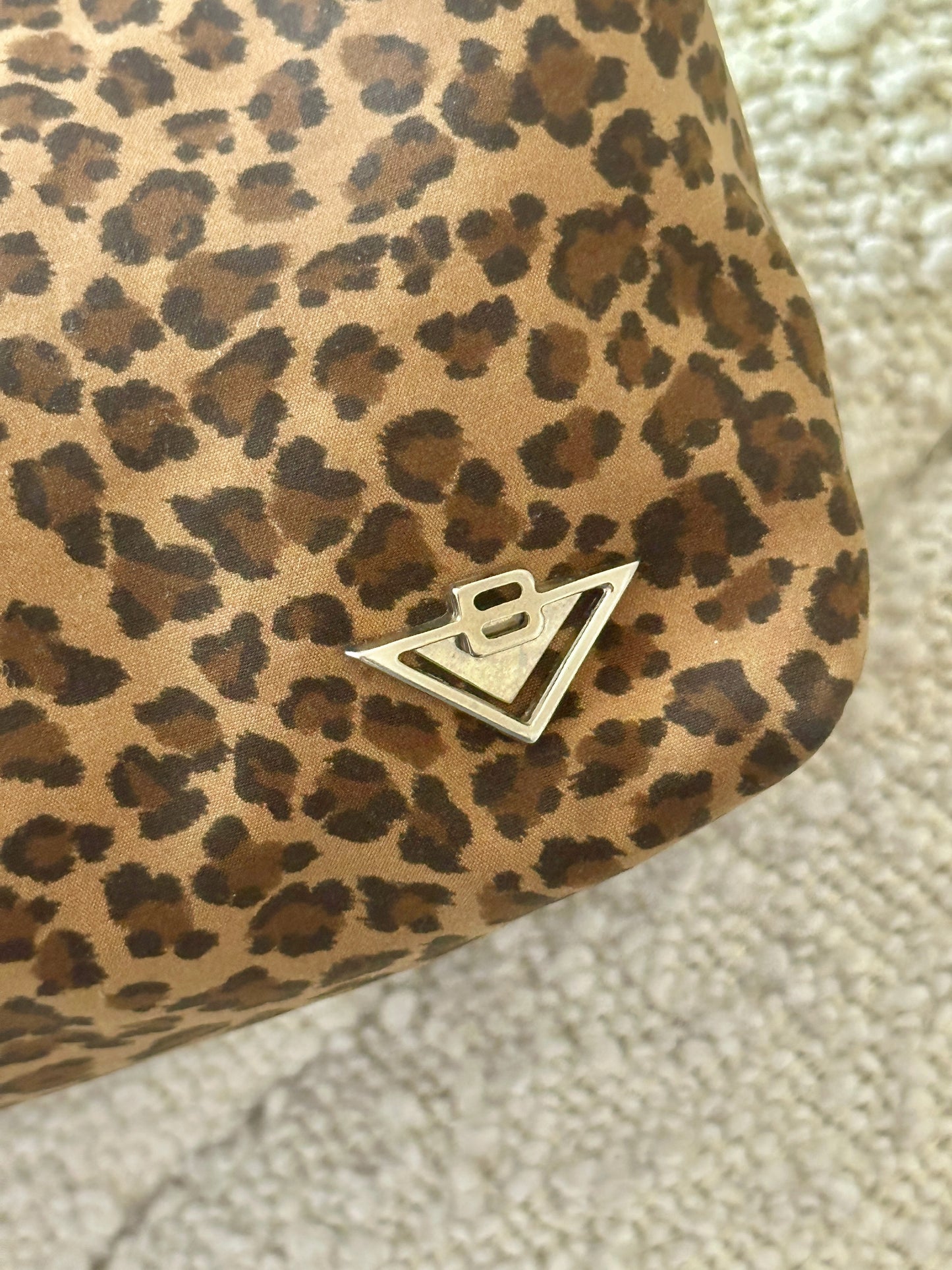 BOTTEGA VENETA JODIE LEOPARD TOP HANDLE BAG