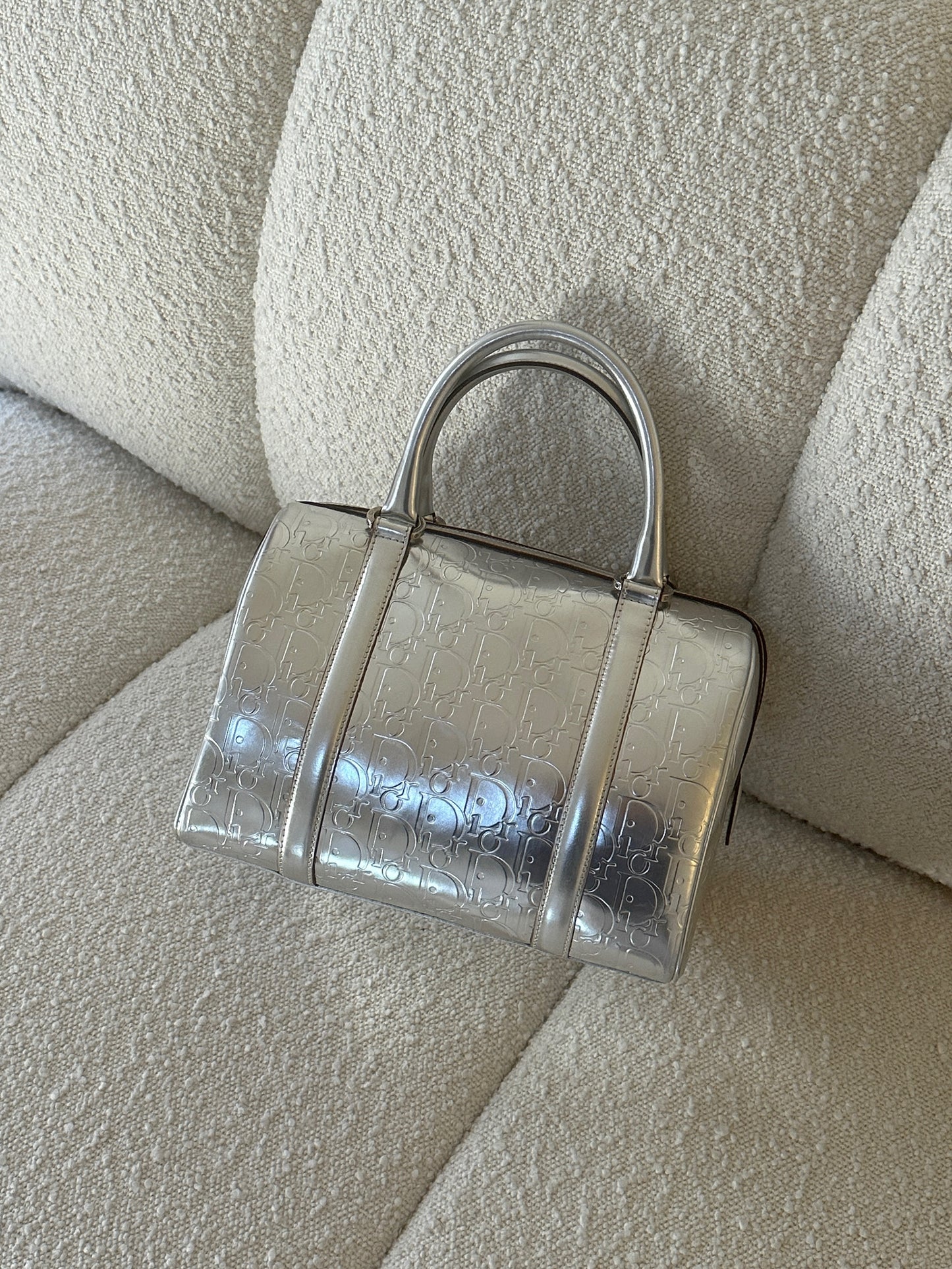 DIOR SILVER DIORISSIMO BOSTON BAG