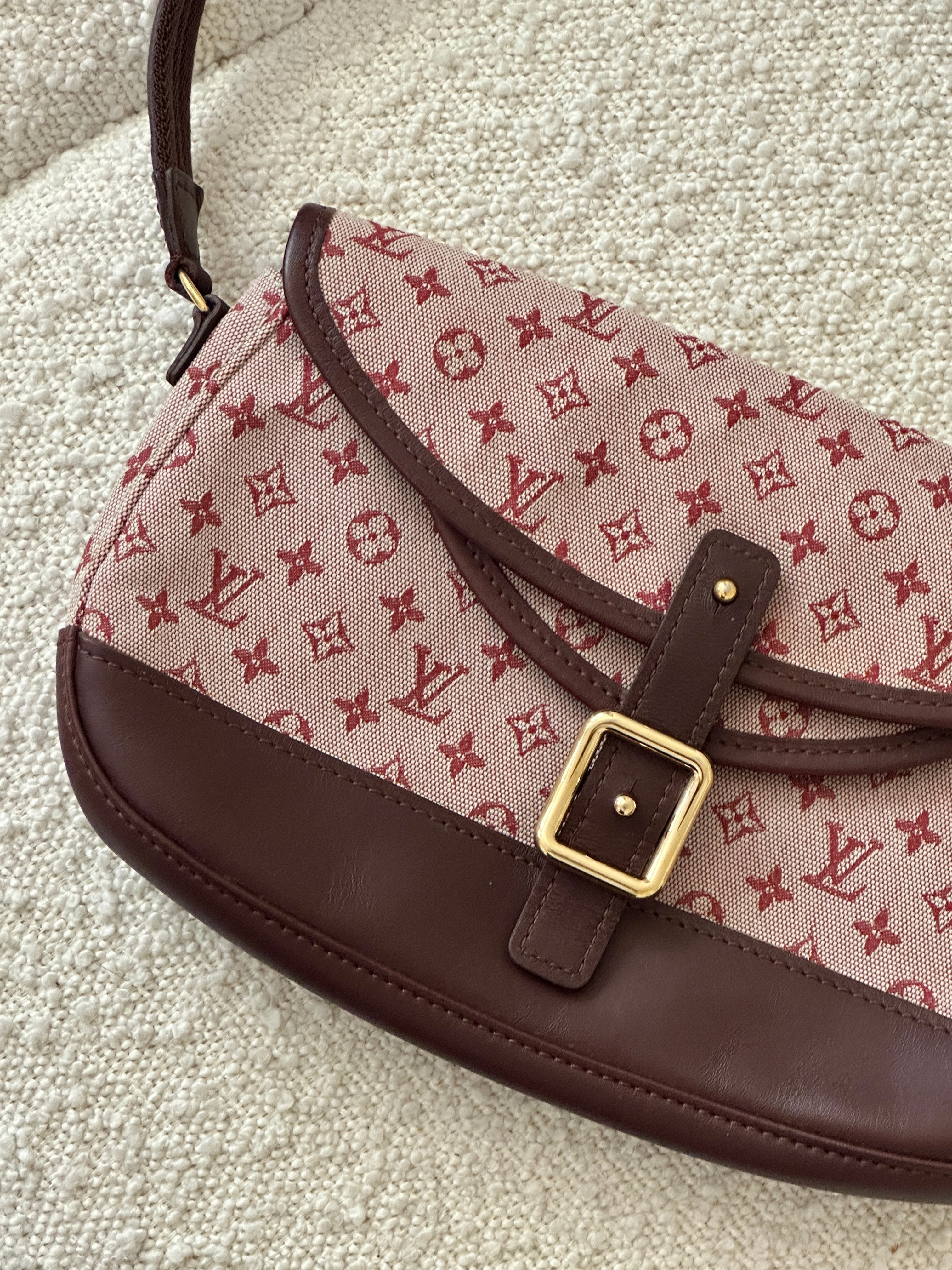 LOUIS VUITTON CHERRY MINI LIN MARJORIE SHOULDER BAG – Saddle Vintage