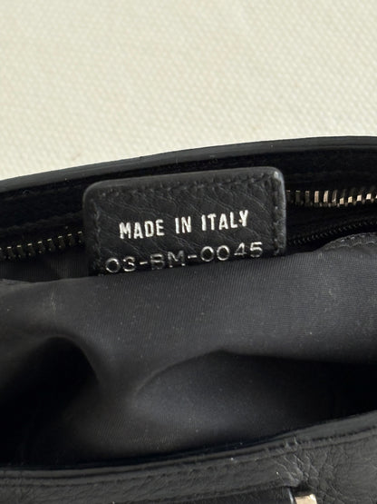 DIOR MONOGRAM CANVAS COLUMBUS SHOULDER BAG