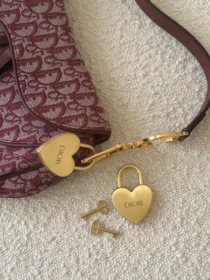 DIOR BFF LOVE LOCK AND KEY BAG CHARM