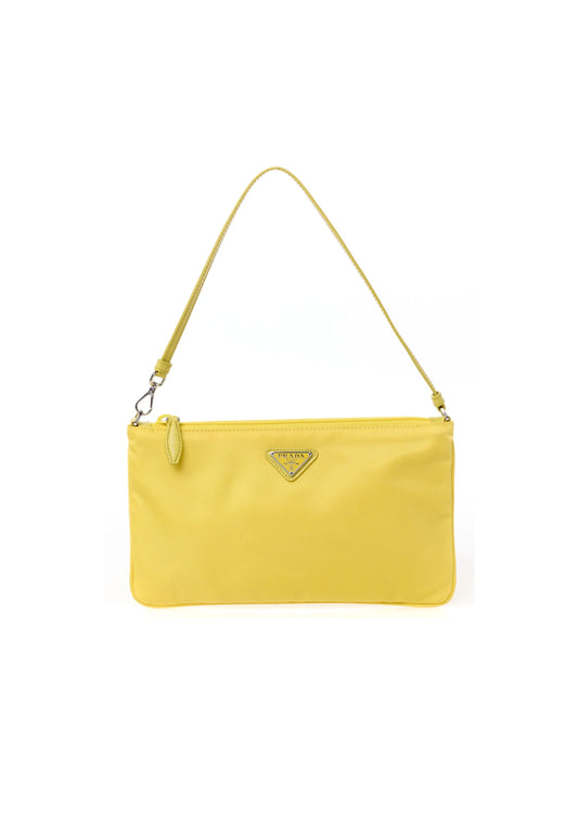 RE-NYLON YELLOW VELA SHOULDER BAG