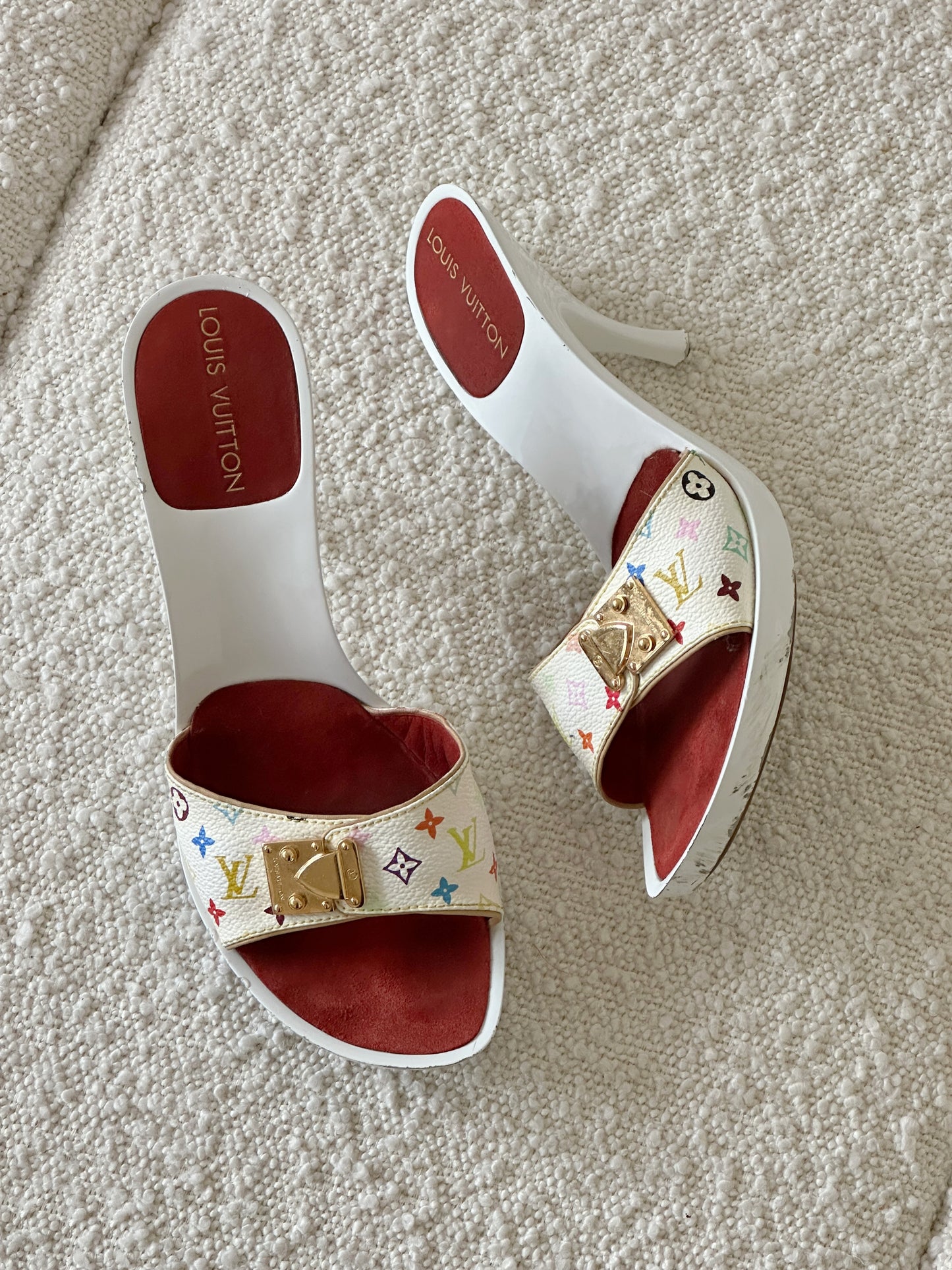 LOUIS VUITTON MURAKAMI MULTICOLOR HEELS