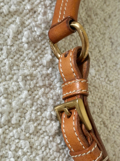PRADA SOUND LOCK LEATHER SHOULDER BAG