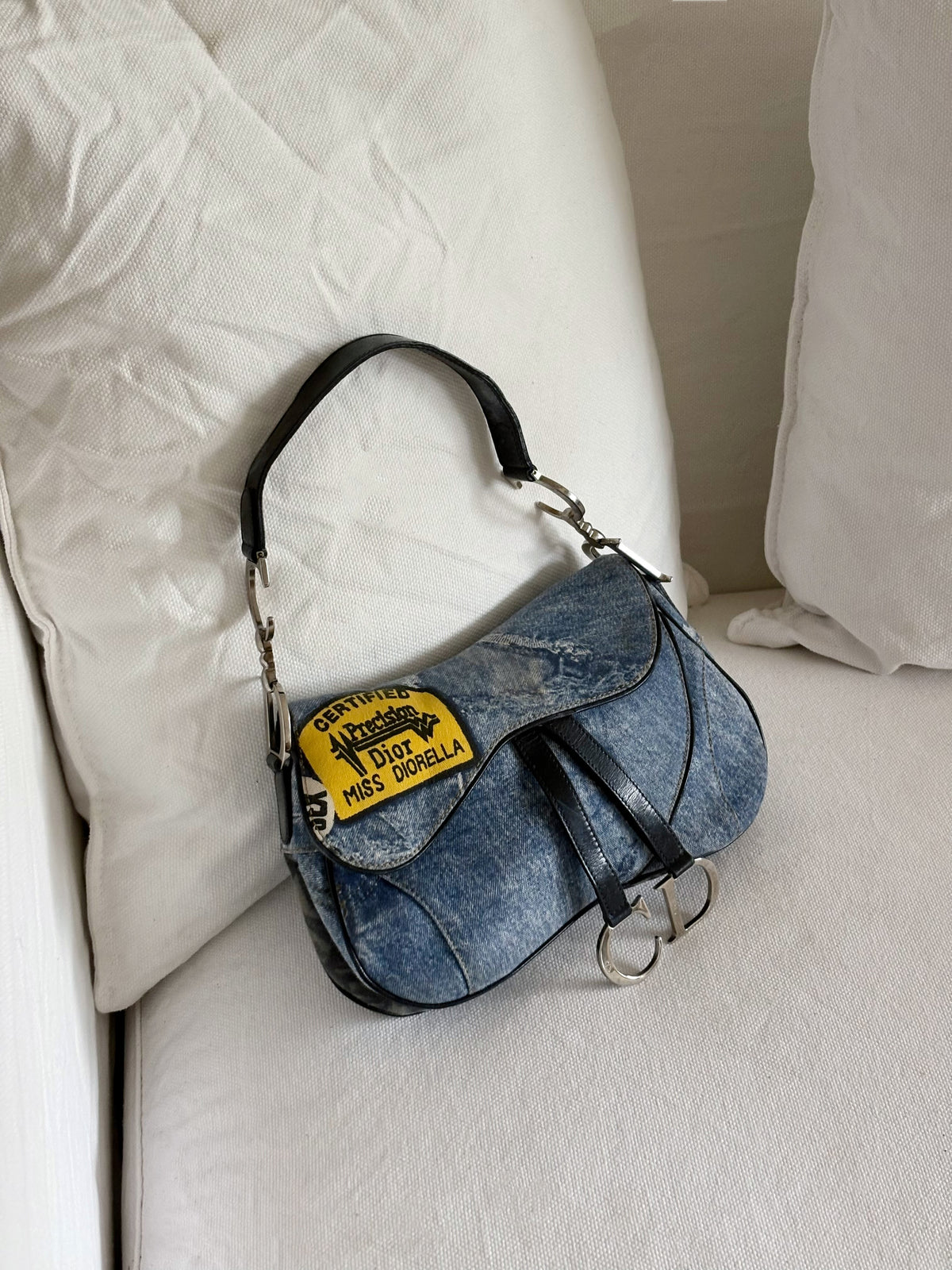DIOR MISS DIORELLA DOUBLE SADDLE BAG