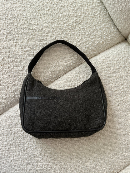 PRADA SPORT WOOL SHOULDER BAG