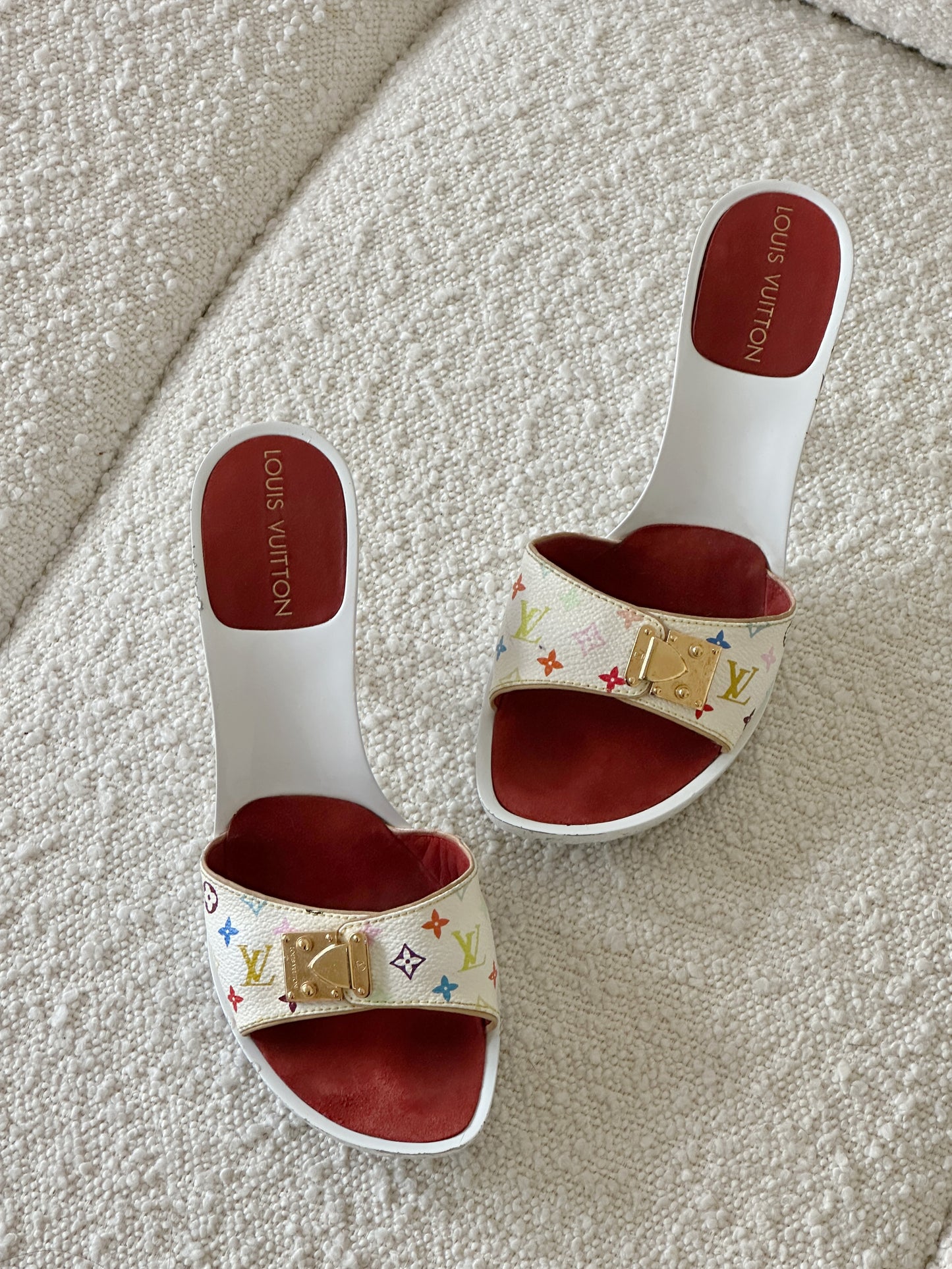 LOUIS VUITTON MURAKAMI MULTICOLOR HEELS