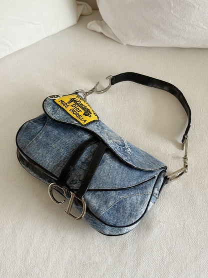 DIOR MISS DIORELLA DOUBLE SADDLE BAG