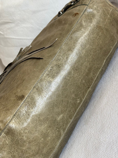 BALENCIAGA KHAKI LE CITY TOTE BAG