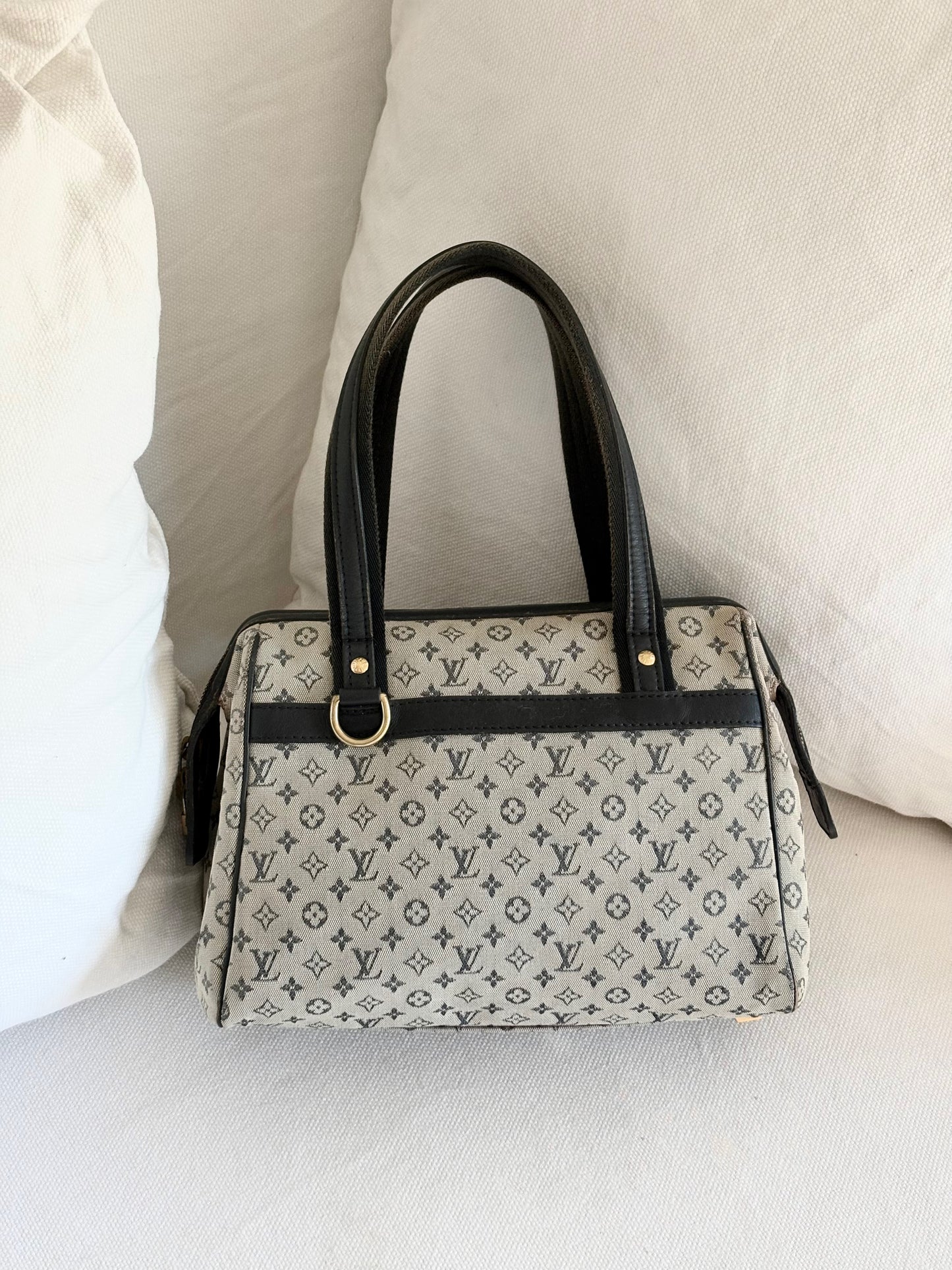 LOUIS VUITTON MONOGRAM MINI LIN CANVAS JOSEPHINE BAG