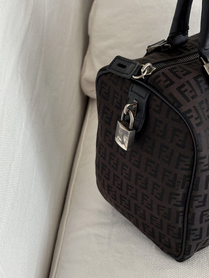 FENDI ZUCCHINO BAULETTO BOWLING BAG