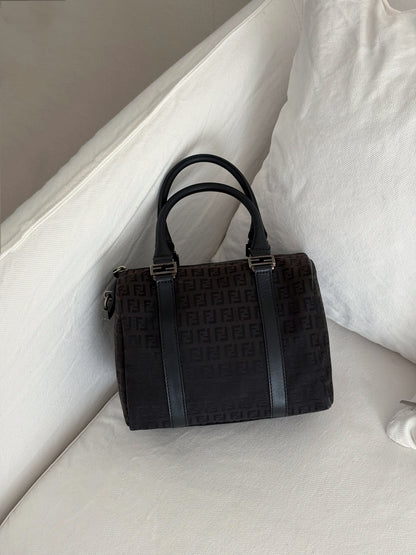 FENDI ZUCCHINO BAULETTO BOWLING BAG