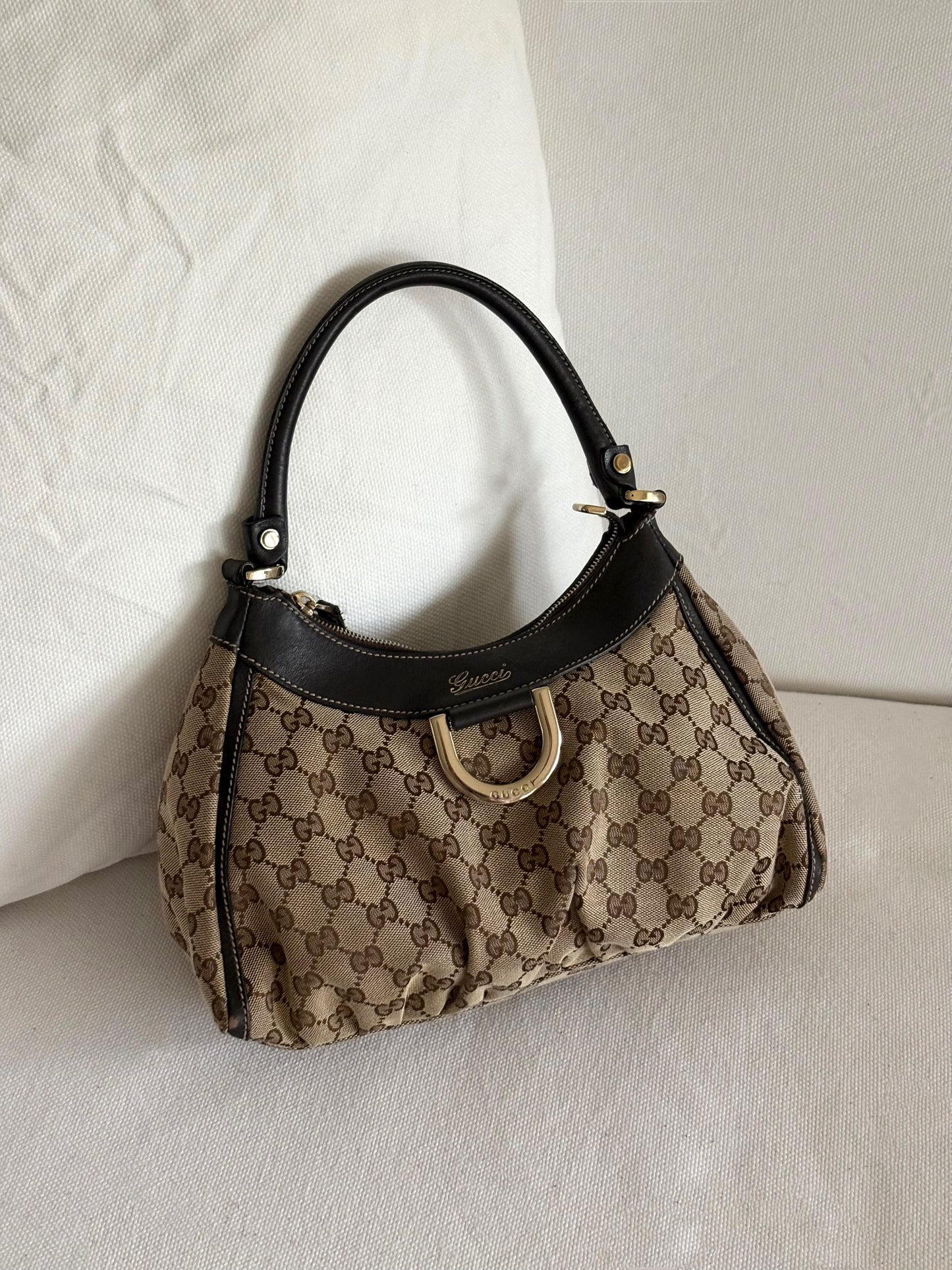 GUCCI GUCCISSIMA ABBEY D RING BAG