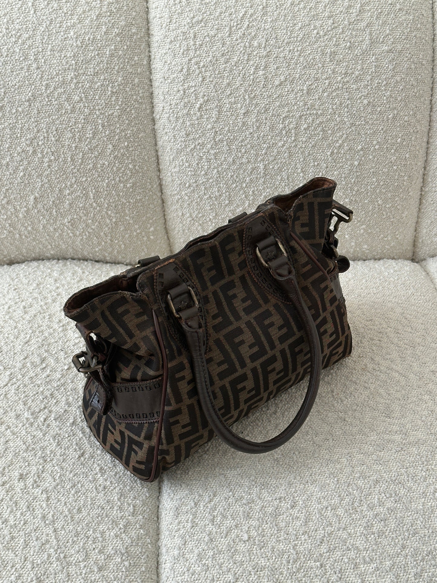 FENDI ETNICO ZUCCA CANVAS TOTE BAG