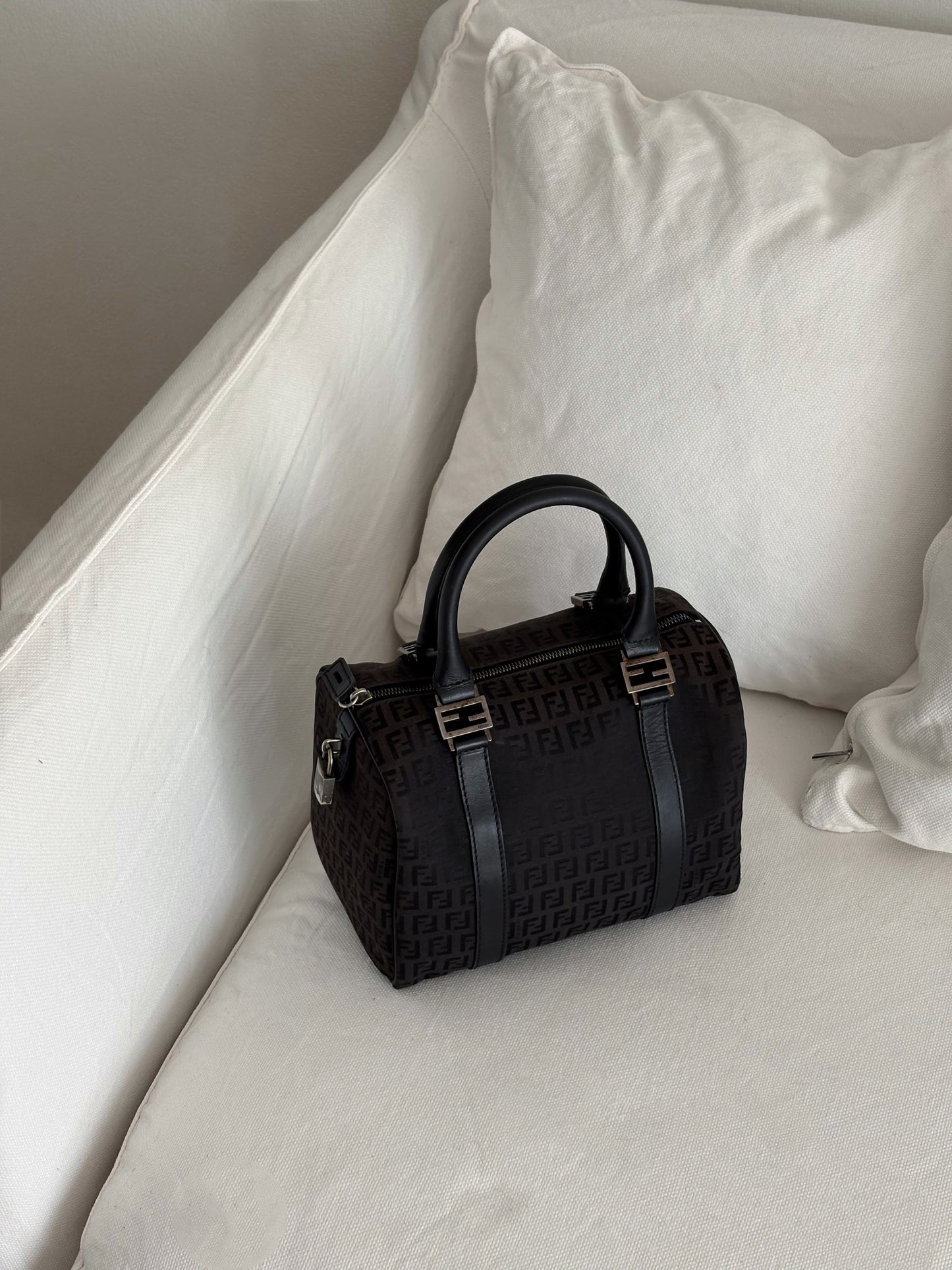 FENDI ZUCCHINO BAULETTO BOWLING BAG