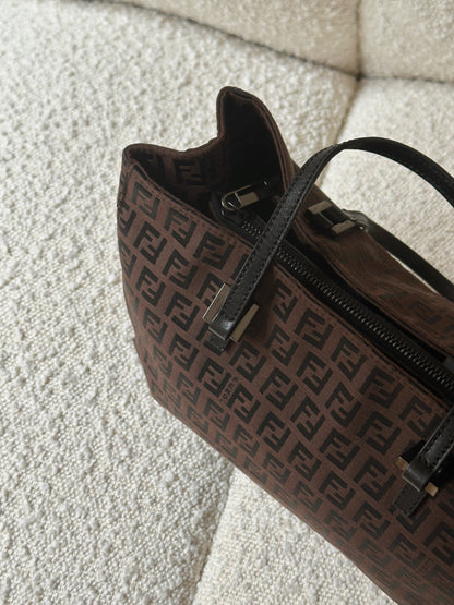 FENDI ZUCCHINO CANVAS MINI TOTE BAG