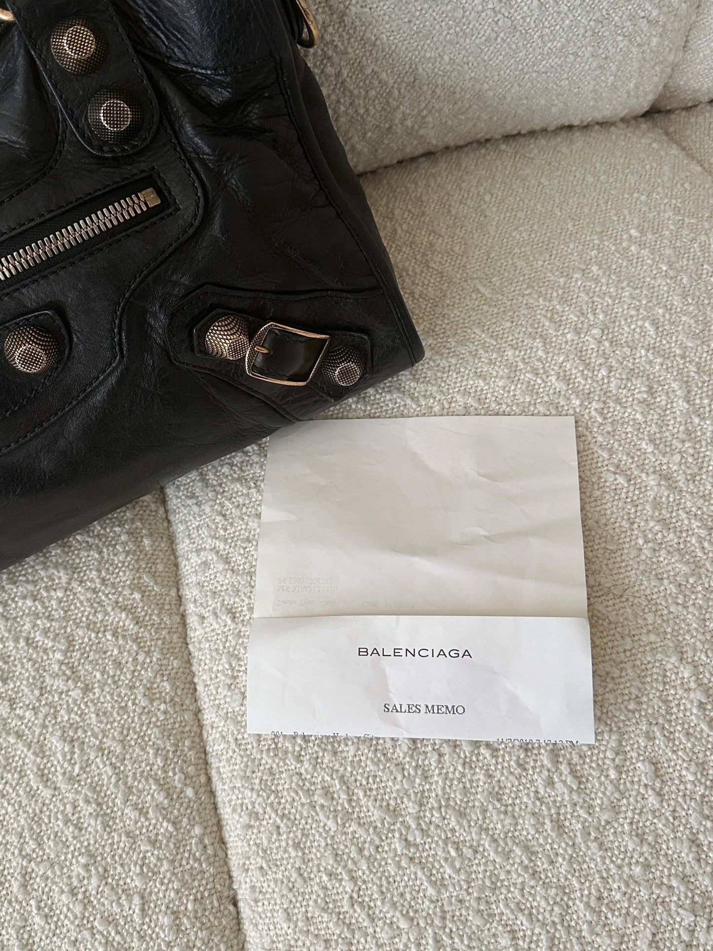 BALENCIAGA BLACK GIANT CITY BAG