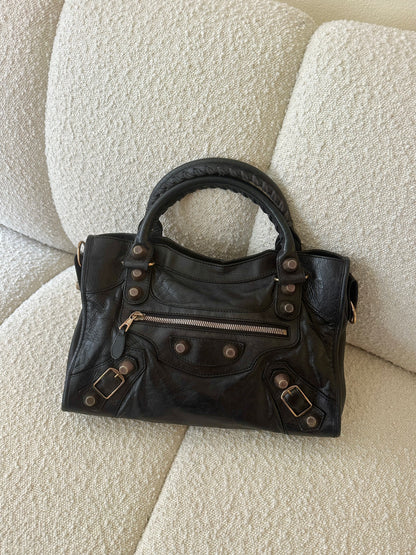 BALENCIAGA BLACK GIANT CITY BAG