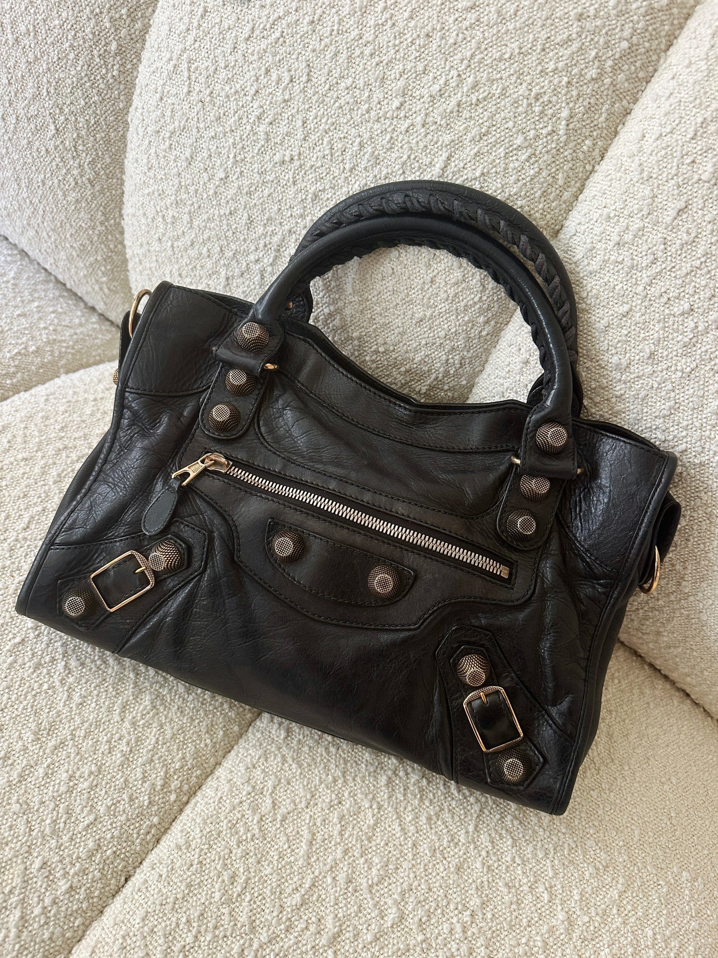 BALENCIAGA BLACK GIANT CITY BAG