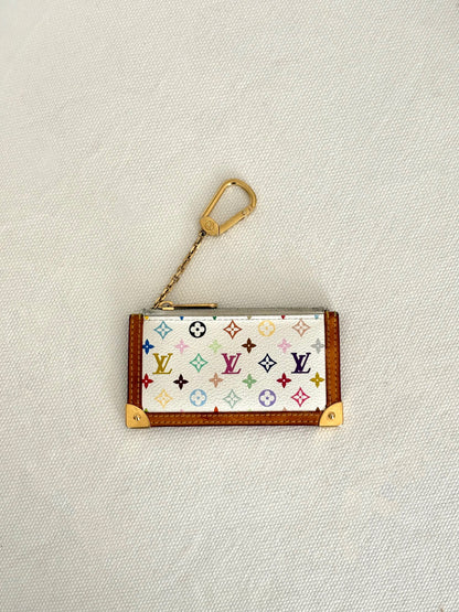 LOUIS VUITTON MULTICOLOUR WHITE KEY POUCH
