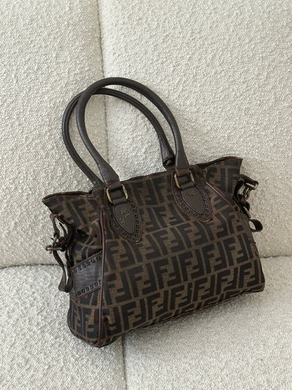 FENDI ETNICO ZUCCA CANVAS TOTE BAG