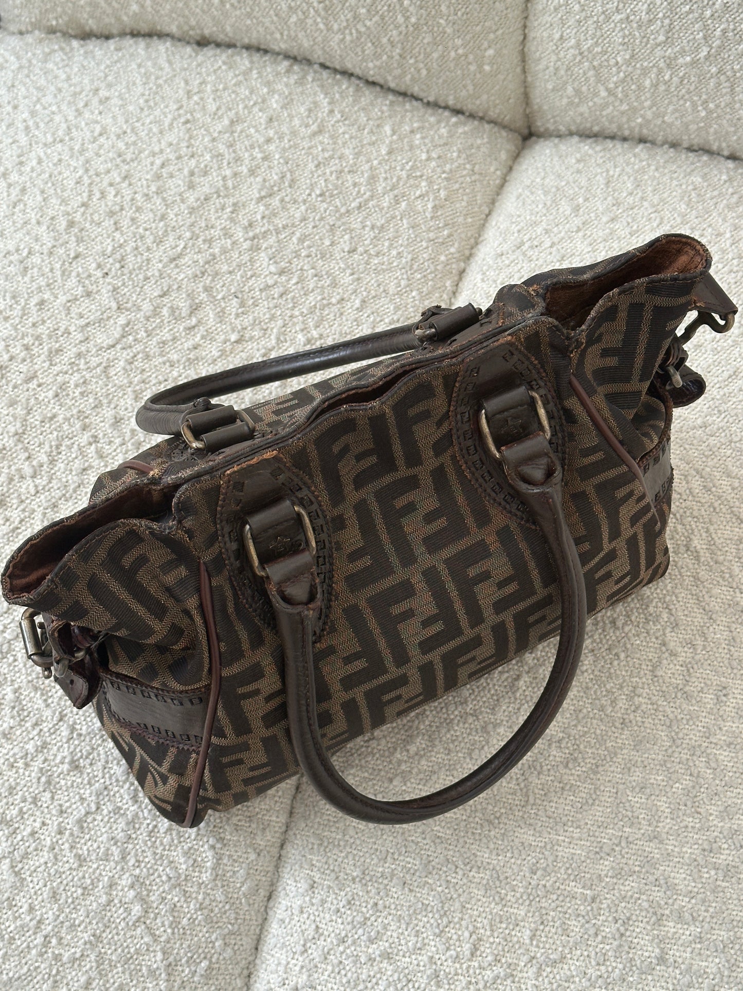 FENDI ETNICO ZUCCA CANVAS TOTE BAG