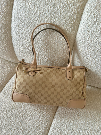 GUCCI PRINCY RIBBON GUCCISSIMA TOTE BAG