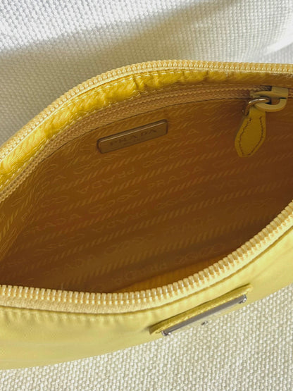 RE-NYLON YELLOW VELA SHOULDER BAG