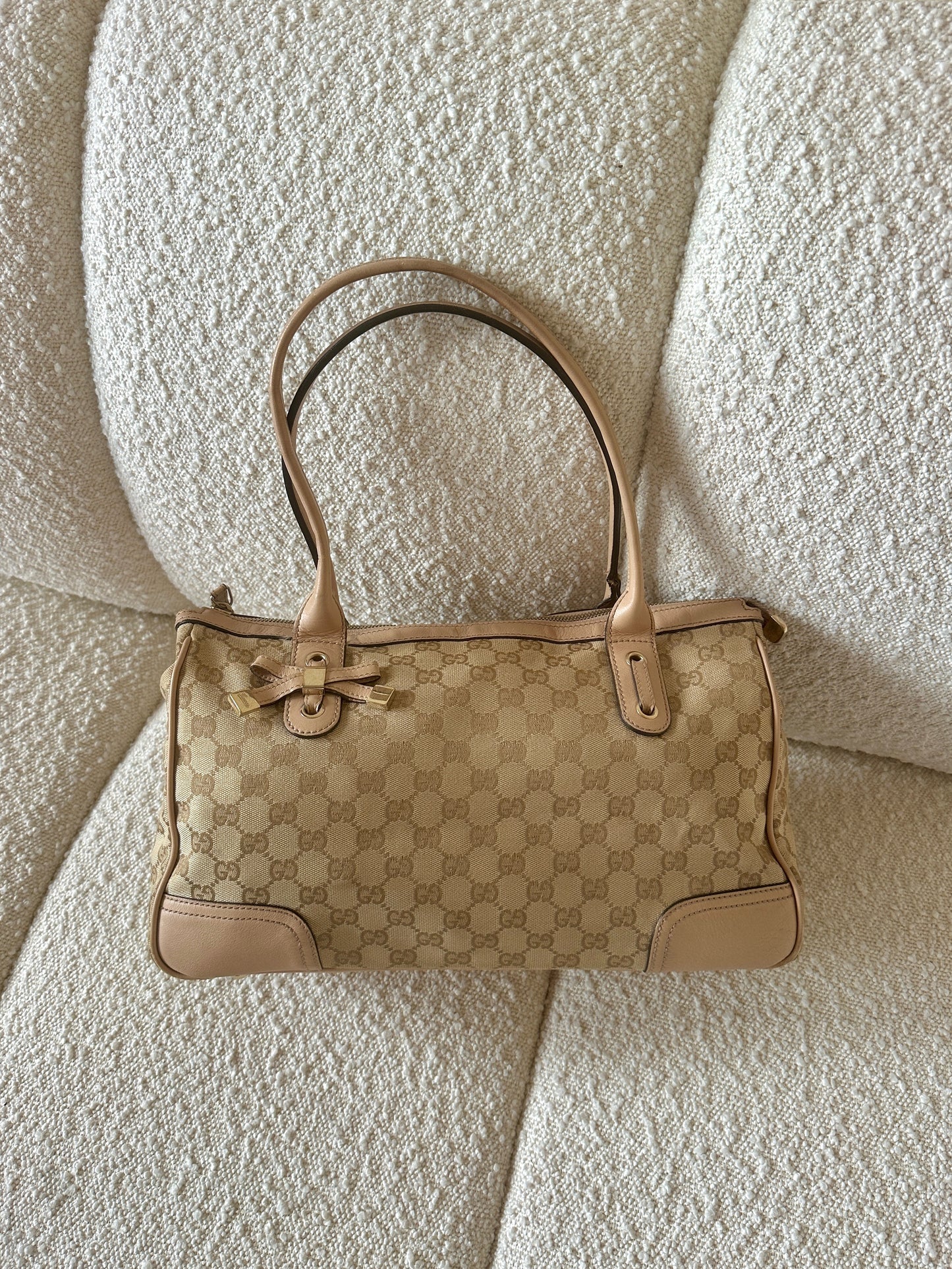GUCCI PRINCY RIBBON GUCCISSIMA TOTE BAG