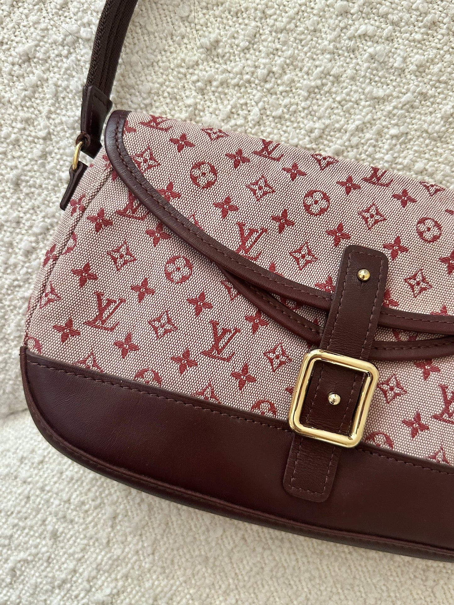 LOUIS VUITTON CHERRY MINI LIN MARJORIE SHOULDER BAG