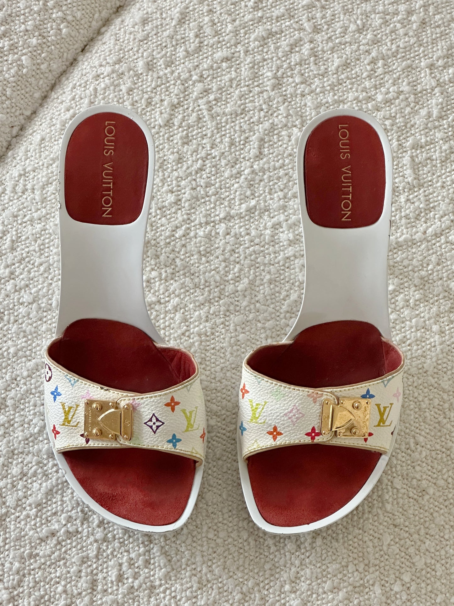 LOUIS VUITTON MURAKAMI MULTICOLOR HEELS