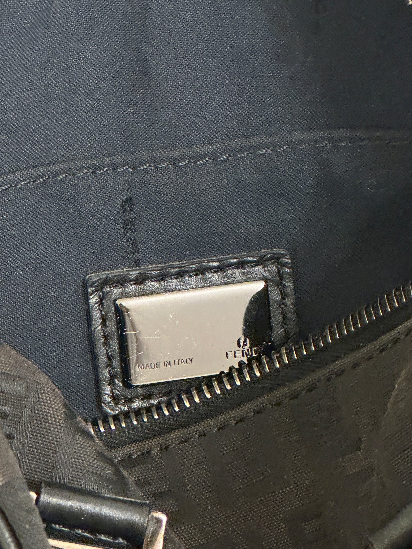 FENDI ZUCCHINO BAULETTO BOWLING BAG