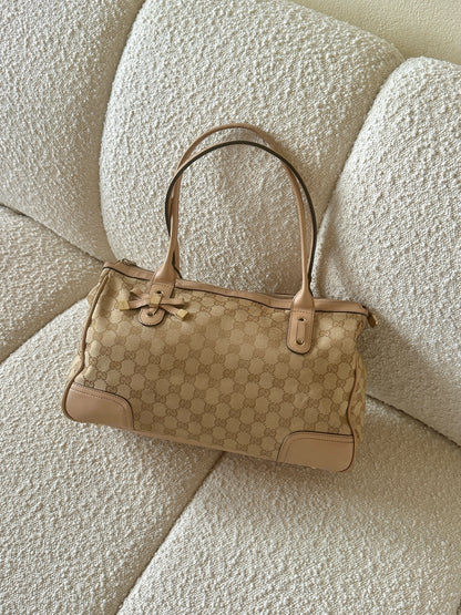 GUCCI PRINCY RIBBON GUCCISSIMA TOTE BAG