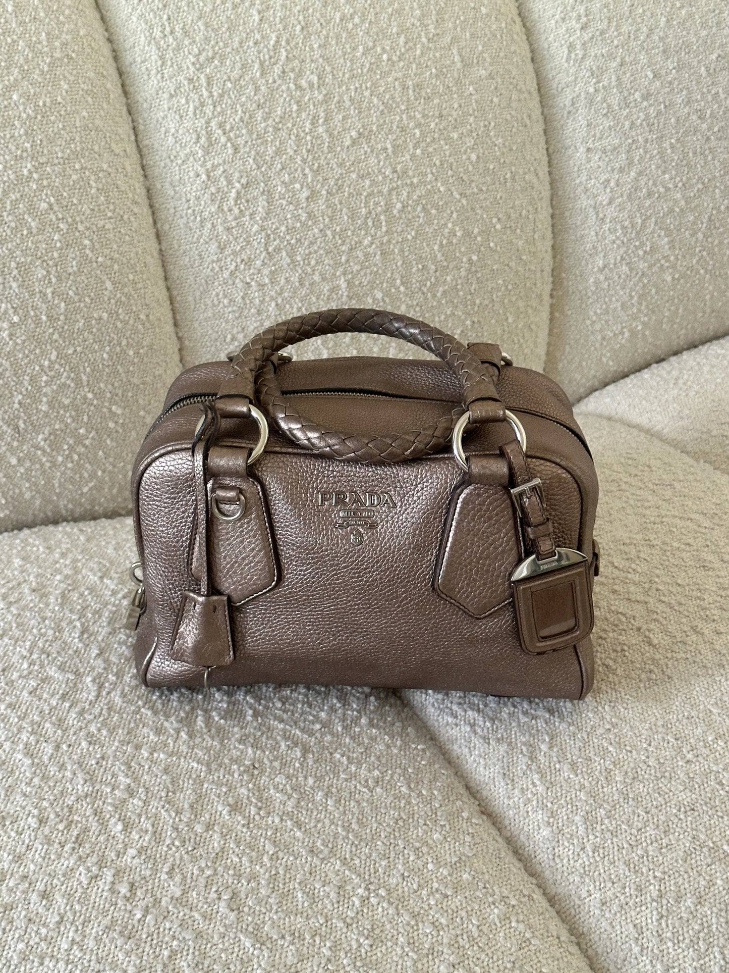 PRADA VITELLO DAINO BAULETTO BAG