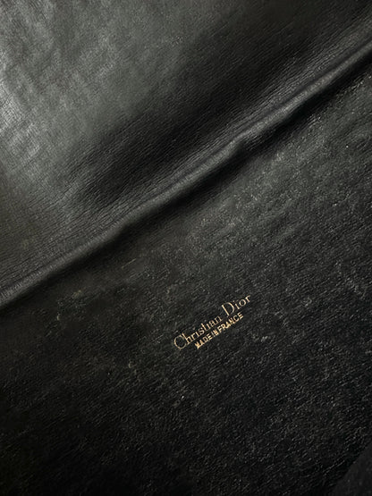 DIOR 30 MONTAIGNE NAVY OBLIQUE JACQUARD CLUTCH