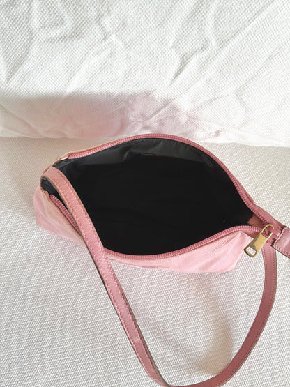 YSL RIVE GAUCHE MINI CANVAS SHOULDER BAG