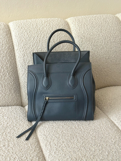 CELINE CALFSKIN PETROL BLUE PHANTOM LUGGAGE